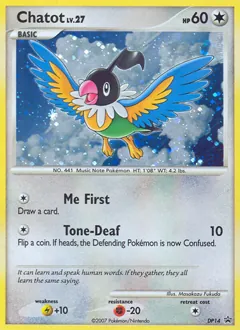 DP Black Star Promos Chatot Pokémon card